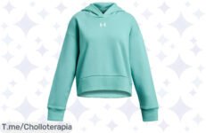 Descubre el ofertón del año: Jersey con capucha RIVAL CROP de Under Armour en verde, cómodo y ligero ¡No te quedes sin el tuyo a precio loco! Compra ya antes que se agote