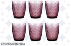 Descubre el ofertón del año: Set de 6 Vasos Bajos Bidasoa Rose Moon, fáciles de limpiar y con un diseño que enamora ¡No dejes pasar este precio loco!