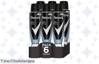 Descubre el ofertón del mes: 6 Rexona Invisible para hombre que te ofrecen 48 horas de protección y secado rápido ¡No pierdas esta oportunidad única, cómpralo ya!