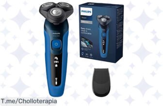 Descubre el ofertón que estabas esperando: Afeitadora Philips Serie 5000 con cuchillas mágicas y cabezal flexible para un afeitado impecable ¡Compra ahora antes de que se agote!