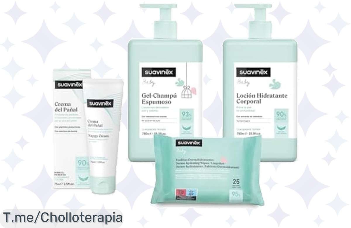 Descubre el pack cosmético ideal para tu bebé: 4 productos naturales que cuidan su piel a un precio loco. ¡No dejes pasar este ofertón limitado y ahorra ahora!
