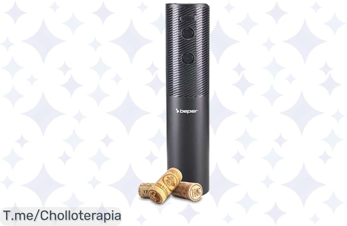 Descubre el sacacorchos eléctrico recargable que abre 50 botellas con una carga, ¡ofertón nunca visto! Compra ya y disfruta de noches de vino sin esfuerzo antes que se agote.