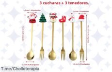 Descubre el set de cubiertos de Santa Claus a un precio loco, perfecto para tus fiestas navideñas ¡No te pierdas este ofertón y compra ya para hacerla mágica!