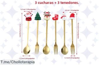 Descubre el set de cubiertos de Santa Claus a un precio loco, perfecto para tus fiestas navideñas ¡No te pierdas este ofertón y compra ya para hacerla mágica!