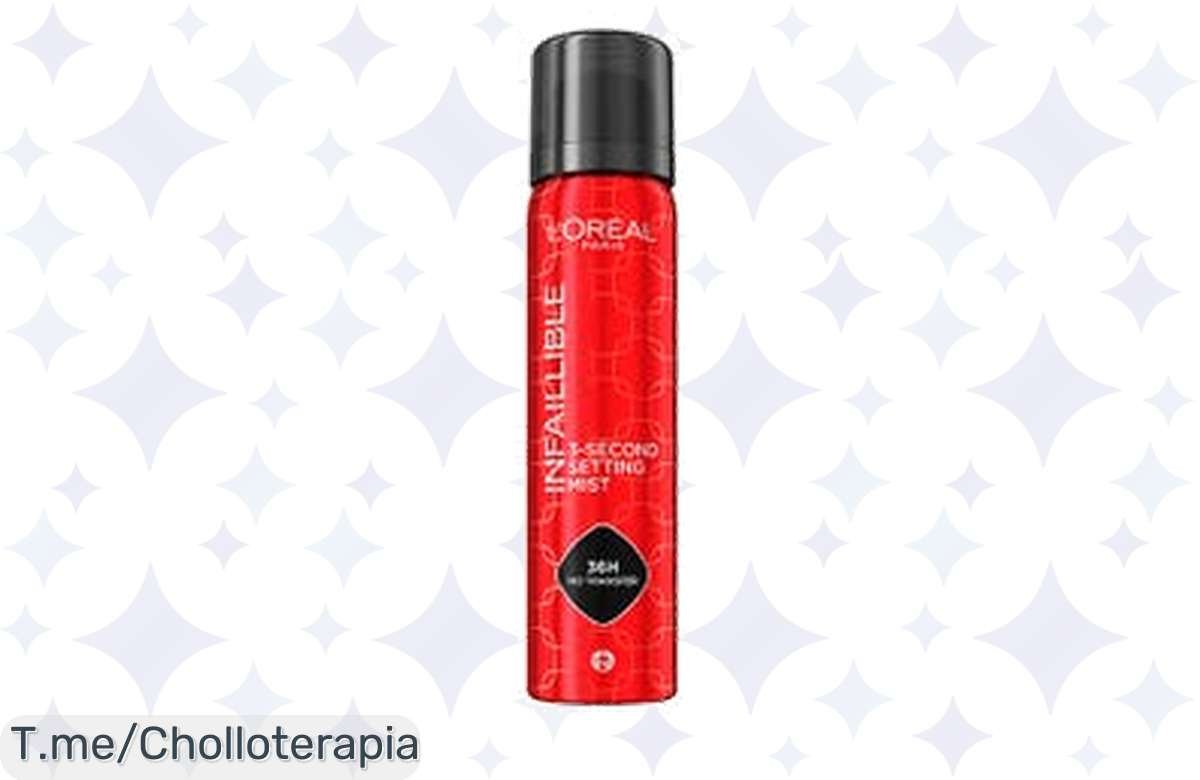Descubre el spray fijador de L’OREAL PARIS y mantén tu maquillaje impecable todo el día ¡Ofertón nunca visto! Solo por tiempo limitado, no te quedes sin él.