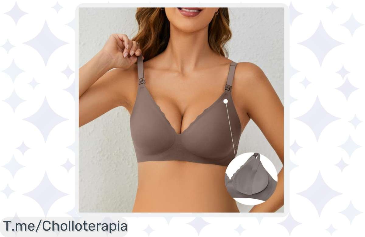 Descubre el sujetador de lactancia más cómodo del mundo a un precio loco, con apertura frontal y sin costuras. ¡No te quedes sin el tuyo en esta oferta única!