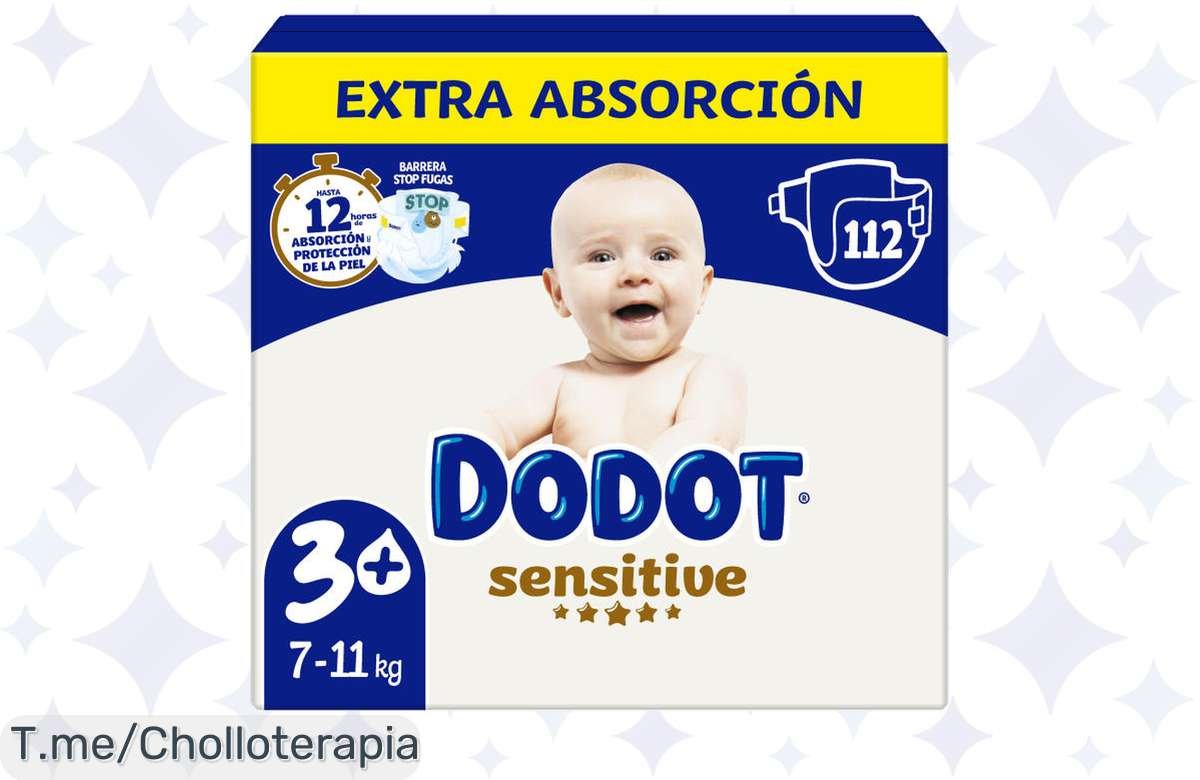 Descubre el súper chollo Dodot Sensitive Extra: suavidad y protección para tu bebé en un pack mensual a precio loco. ¡No te quedes sin él, compra ya!