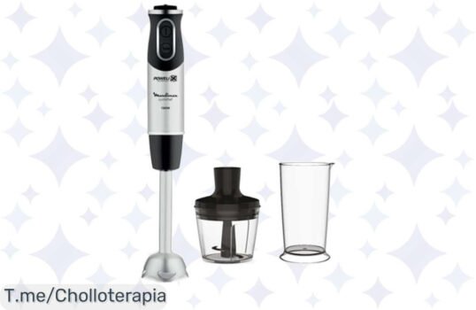 Descubre el super chollo Moulinex QuickChef DD6578: batidora de mano 1000 W con 10 velocidades y Turbo ¡Prepara platos deliciosos y compra ya antes de que se agote!
