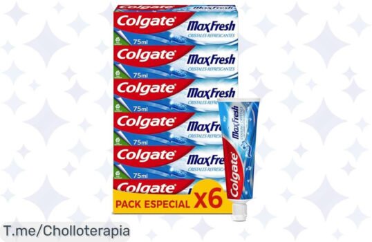 Descubre el super chollo de Colgate Max Fresh: frescura duradera y dientes más blancos al mejor precio ¡Hazte con tu pack exclusivo antes que se agote!