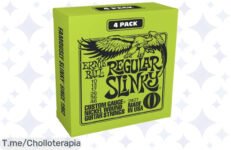 Descubre el super chollo de Ernie Ball Regular Slinky: 4 juegos de cuerdas premium a un precio loco ¡Hazlo tuyo y rockea como una leyenda antes que se acabe!