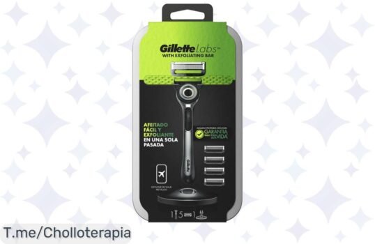 Descubre el super chollo de GilletteLabs: máquina de afeitar con exfoliante que cuida tu piel y te hace lucir increíble ¡No pierdas esta oportunidad única, compra ya!
