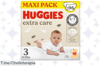 Descubre el super chollo de Huggies Extra Care con diseños Disney, 96 pañales ultra suaves que cuidan la piel de tu bebé ¡Compra ya antes que se agote esta oferta única!