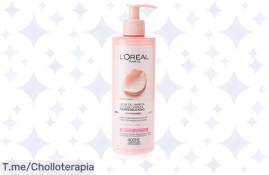 Descubre el super chollo de L'Oreal: Leche Limpiadora con rosa y jazmín, deslumbra tu piel suave como nunca Oferta limitada, ¡compra ya y siente la frescura!