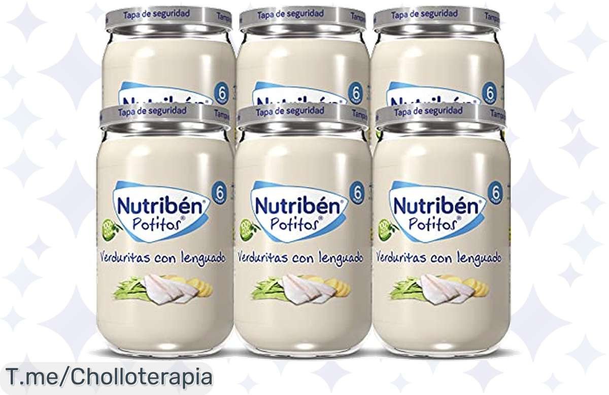 Descubre el super chollo de Nutribén Potitos De Verduritas con Lenguado, nuevo envase anti derrames y salud para tu bebé. ¡Aprovecha esta oferta única antes que se acabe!