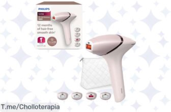 Descubre el super chollo de Philips Lumea Serie 9000: ¡tu piel suave y libre de vello por un año! Aprovecha este ofertón limitado, no lo dejes pasar, actúa ya