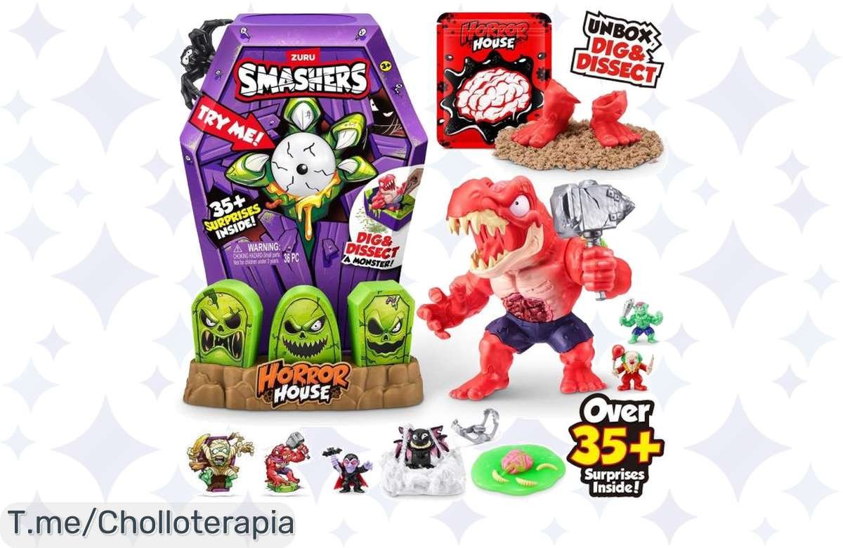 Descubre el super chollo de SMASHERS: ¡Construye tu monstruo con 35 sorpresas aterradoras! No te pierdas este ofertón, actúa ya y atrapa la diversión antes que se acabe.