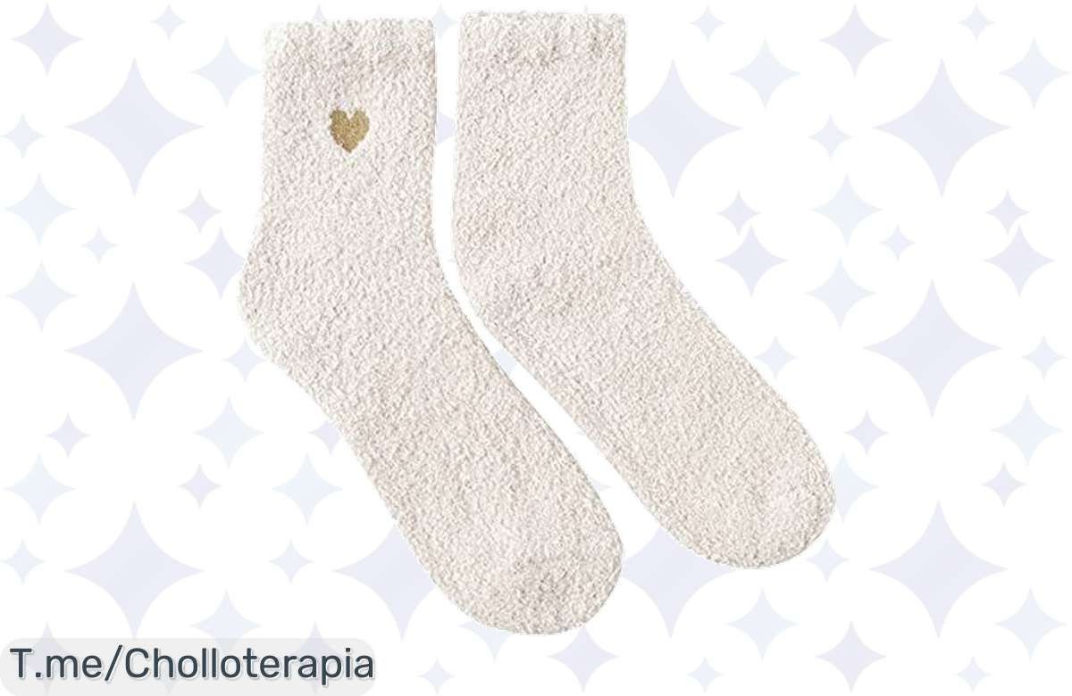 Descubre el súper chollo de calcetines de terciopelo coral, cómodos y cálidos para dormir. ¡No te pierdas este descuentazo, la oferta es limitada! Actúa ya antes que se agoten.