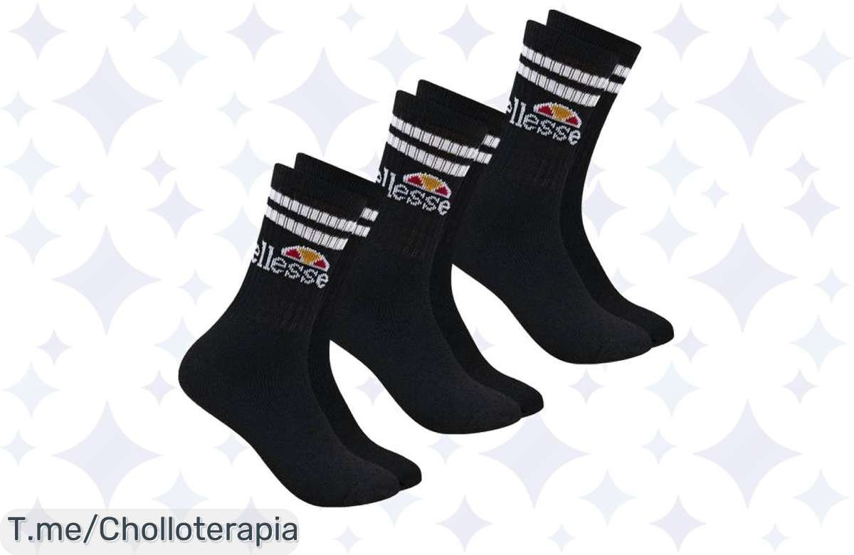 Descubre el super chollo de calcetines ellesse Vulloni: ¡3 pares irresistibles que combinan comodidad y estilo a un precio loco! ¡No te quedes sin los tuyos, la oferta vuela!