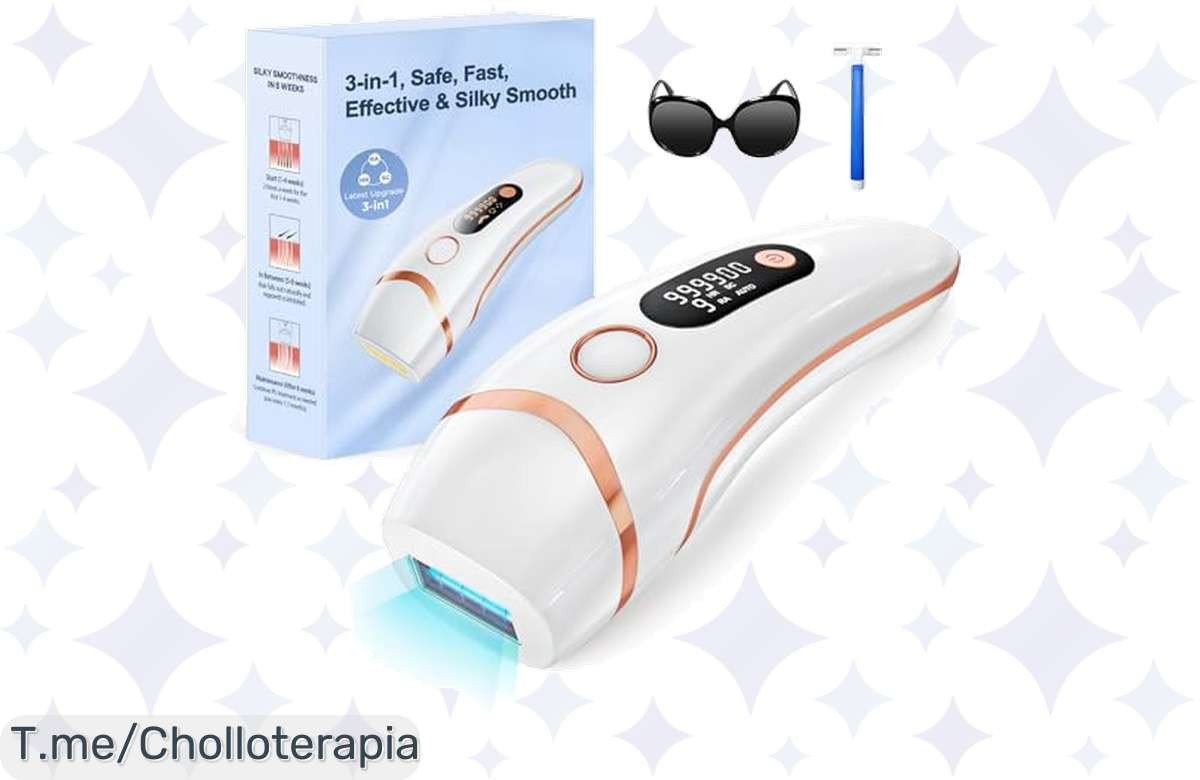Descubre el super chollo de depiladora de luz pulsada con 999.900 flashes y 3 funciones por un precio de ganga, ¡aprovecha esta oferta loca antes que se agote!