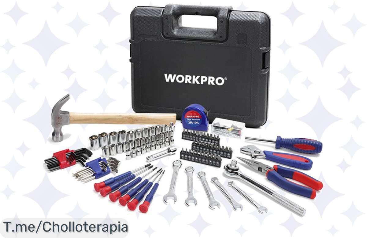 Descubre el super chollo de herramientas WORKPRO 165 PCS, la oferta nunca vista que transformará tu hogar. ¡Aprovecha este ofertón y actúa ya antes que se agote!