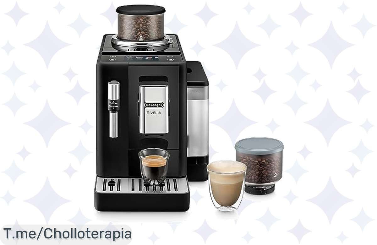 Descubre el super chollo de la De’Longhi Rivelia: espuma perfecta y 8 recetas para hacer café como un barista. ¡No te quedes sin tu ofertón, compra ya!