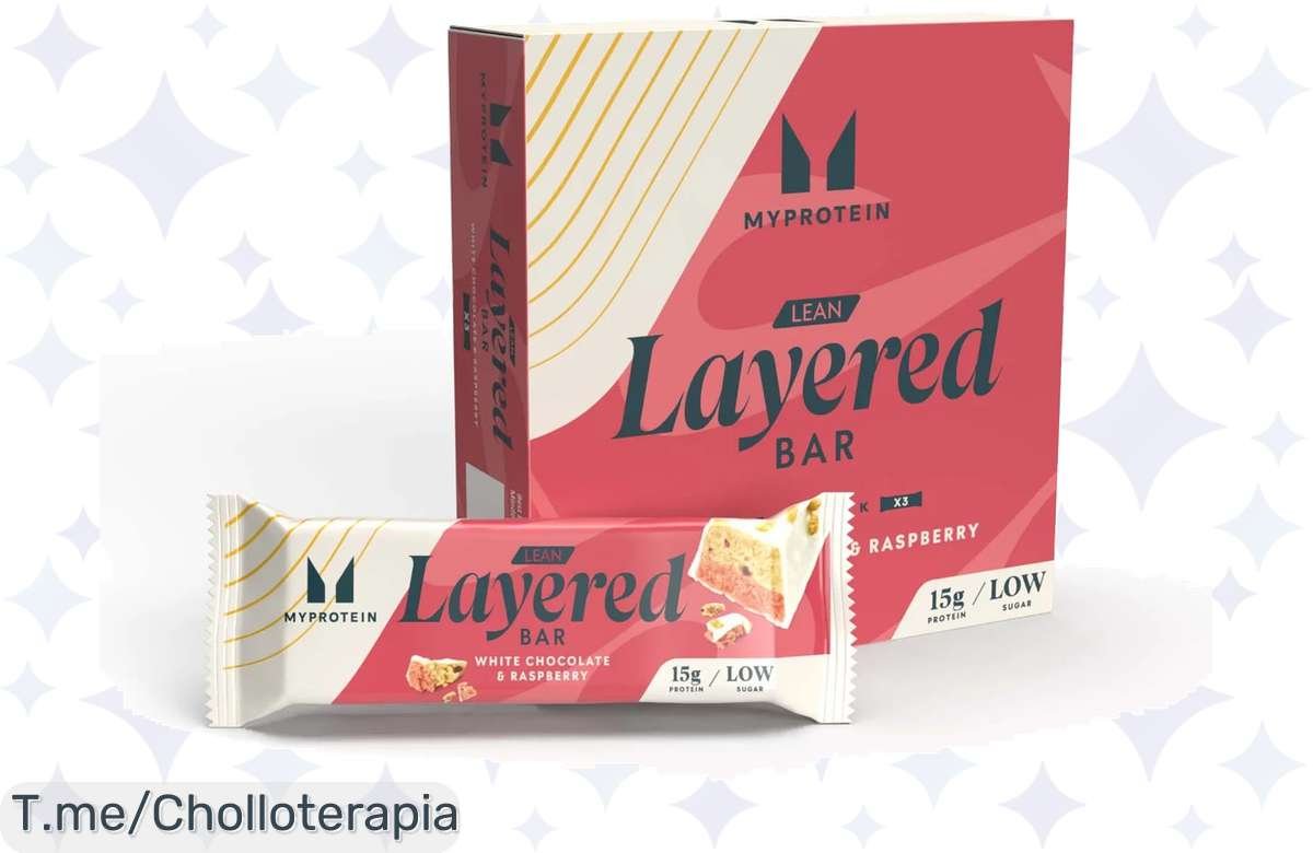 Descubre el super chollo de la barrita proteica Layered y siente la energía y sabor en cada bocado, ¡aprovecha esta oferta única antes de que se agoten!