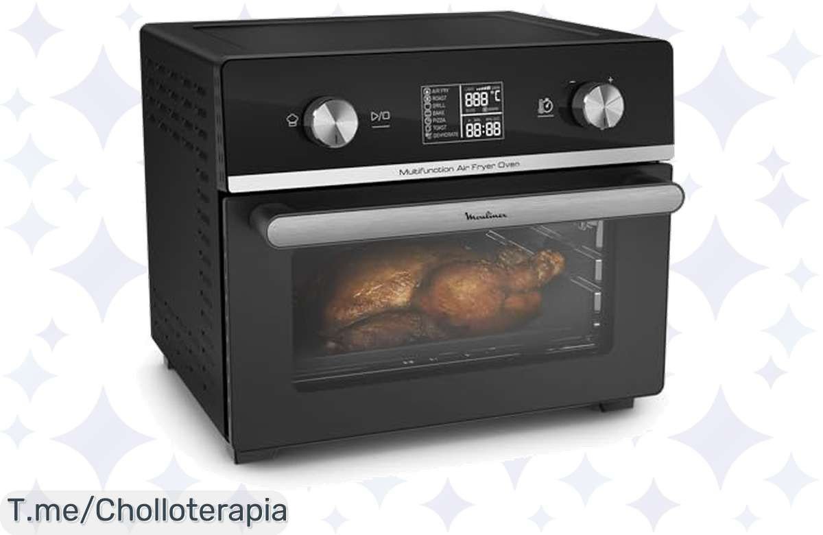 Descubre el super chollo de la cocina con Moulinex Easy Fry Air Fryer Oven 20 L, ahorra energía y sorprende a tu familia. ¡Compra ya antes que se agote esta oferta única!