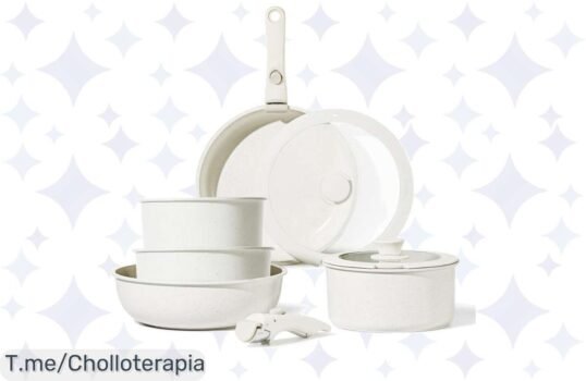 Descubre el super chollo de las sartenes Carote: 9 piezas antideslizantes que no dejan que la comida se pegue, ¡aprovecha este ofertón y compra antes de que se agoten!