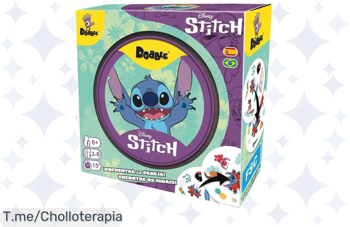 Descubre el super chollo del Dobble Disney Stitch y disfruta de risas en familia como nunca antes, ¡aprovéchalo ahora porque la oferta es limitada!