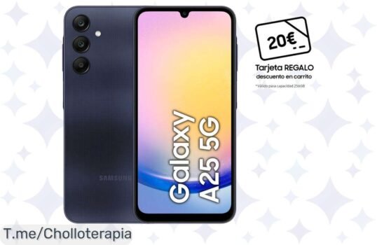 Descubre el super chollo del Samsung Galaxy A25 5G con pantalla AMOLED de 65 y 120Hz, un rendimiento increíble que no querrás perderte ¡Compra ya antes que se agote!