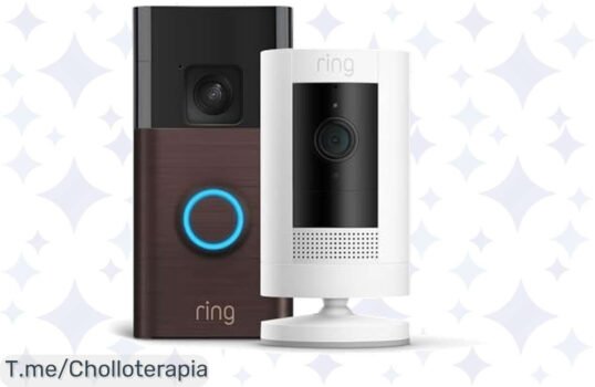 Descubre el super chollo del año: Ring videotimbre y Stick Up Cam, fácil de instalar en 5 minutos ¡Protege tu hogar con video HD! Oferta única y limitada, compra ya