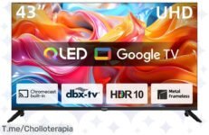 Descubre el super chollo del año: ¡Televisión Chiq 43” 4K UHD QLED Smart Google TV con control por voz! No dejes pasar esta oferta única, disponible solo por tiempo limitado