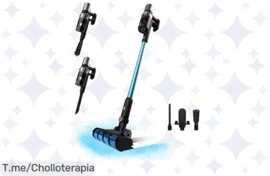 Descubre el super chollo del año con el Aspirador Escoba sin Cable Conga Rockstar 2500 Thunder: potencia impresionante y autonomía de 65 minutos ¡Compra ahora antes de quedarte sin el tuyo!