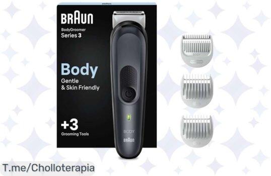 Descubre el super chollo del año: la recortadora corporal Braun BG3350 con tecnología SkinShield y 80 minutos de autonomía ¡No te quedes sin ella, compra ahora!