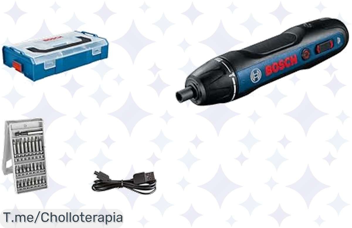 Descubre el super chollo del atornillador Bosch GO con arranque fácil y 25 puntas. ¡Aprovecha este ofertón único antes de que se agote!