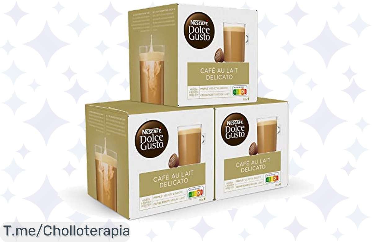 Descubre el super chollo del café: 48 cápsulas NESCAFÉ Dolce Gusto, disfruta mañanas cremosas y sorprende con más de 30 recetas. ¡Oferta limitada, no te quedes sin la tuya!