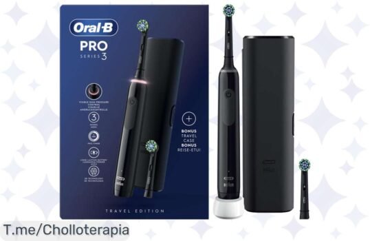 Descubre el super chollo del cepillo eléctrico Oral-B Pro Series 3 y consigue sonrisas brillantes con su tecnología avanzada ¡Aprovecha esta oferta única antes de que se agote!