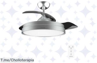 Descubre el super chollo del verano: Ventilador de Techo Cecotec con aspas retráctiles y lámpara, disfruta la brisa mientras ahorras energía ¡Compra ya antes que se agote!