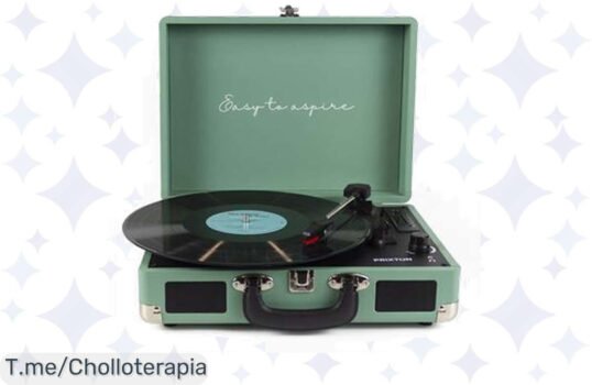 Descubre el tocadiscos Prixton VC400: un super chollo que digitaliza tus vinilos a través de Bluetooth Aprovecha esta oferta nunca vista y compra ahora antes de que se agote