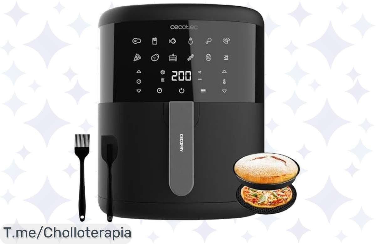Descubre la Freidora Cecotec: Cocina Saludable con Solo 1 Cucharada de Aceite, Platos Deliciosos y un Chollazo Irresistible. ¡Compra Ahora Antes que se Agote!