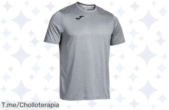 Descubre la Joma Camiseta Deportiva de Manga Corta, ¡un ofertón con alta transpirabilidad y libertad total para moverte! No te quedes sin ella, stock limitado