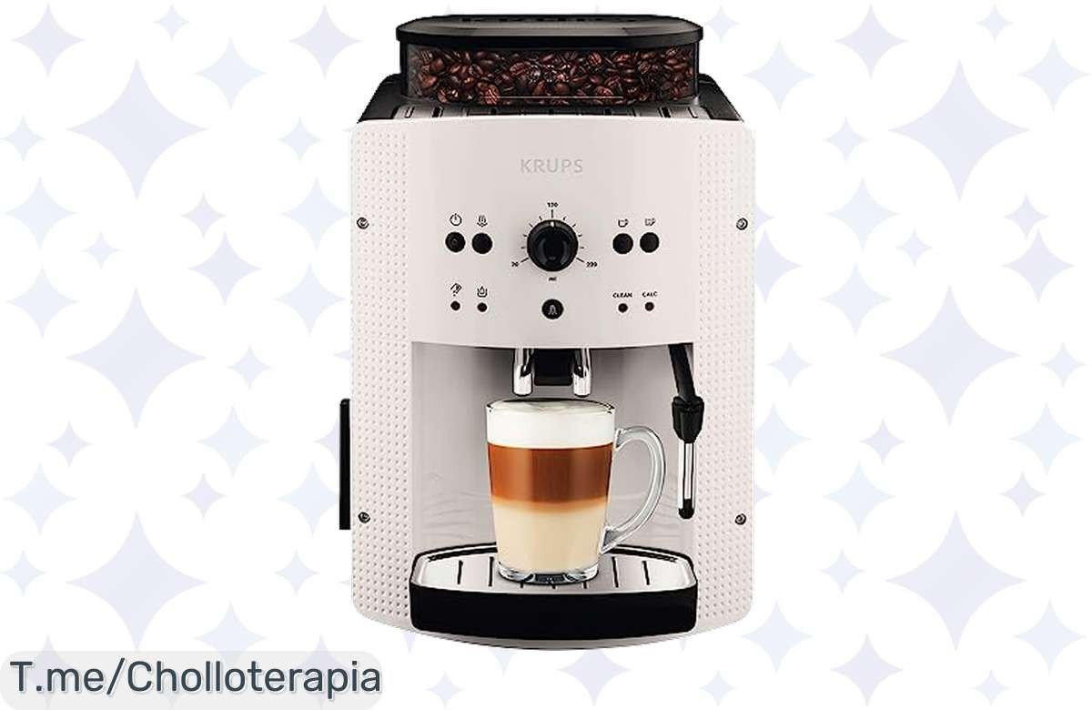 Descubre la Krups Roma EA8105, la cafetera superautomática que personaliza tu café y te ofrece limpieza automática; aprovecha este chollo irresistible antes de que se agote.