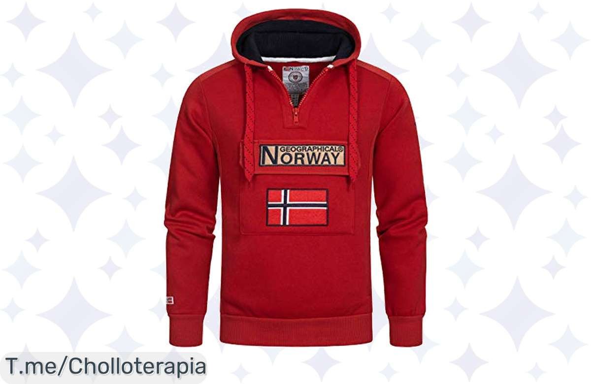 Descubre la Sudadera Geographical Norway: estilo único y comodidad total, ¡un chollo nunca visto! Actúa ya y transforma tu look con este ofertón limitado.