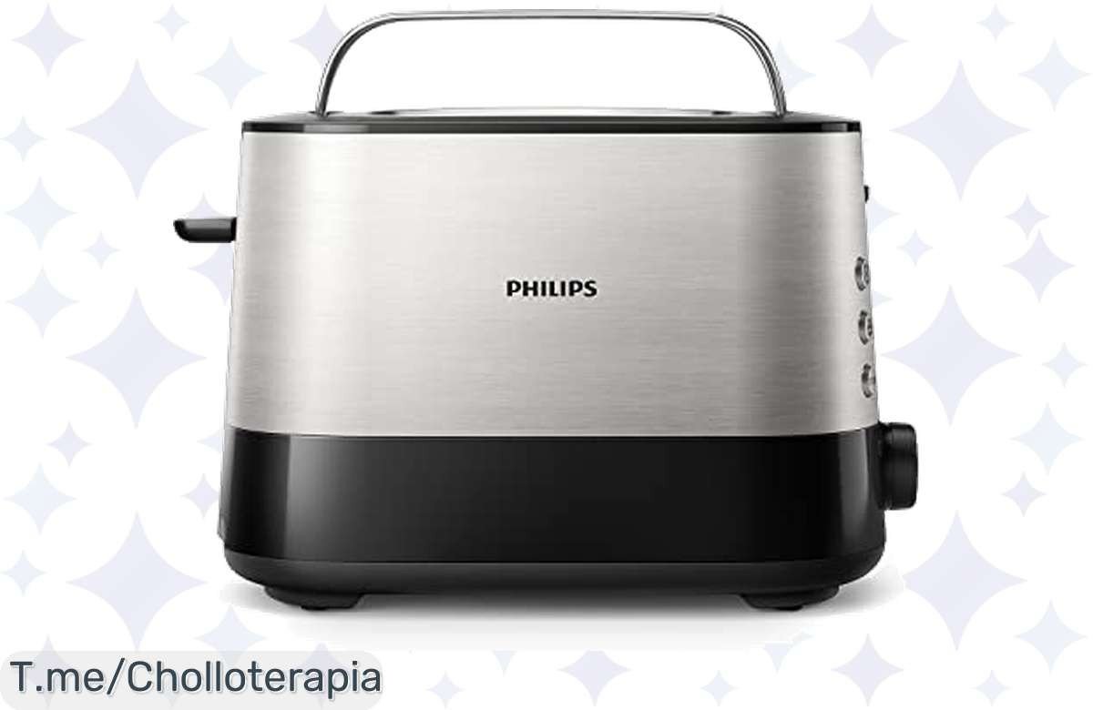 Descubre la Tostadora Philips Viva con ranuras extraanchas: desayuno delicioso en segundos a un precio loco. ¡Oferta limitada, compra ahora y no te quedes sin ella!