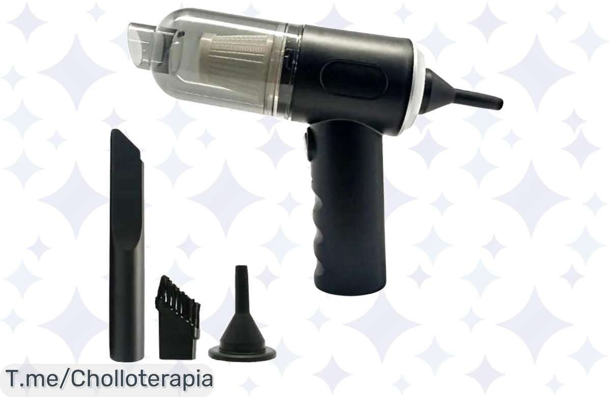 Descubre la aspiradora portátil Klack 3 en 1, un super chollo para limpiar fácil y sin cables. Mejora tu vida y ordena tu hogar. ¡Compra ya antes que se agote!