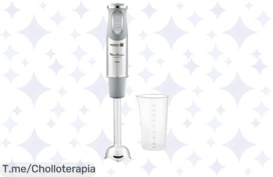 Descubre la batidora Moulinex QuickChef a un precio loco, potencia de 1000 W y textura increíble en segundos ¡No te pierdas este ofertón limitado ya!