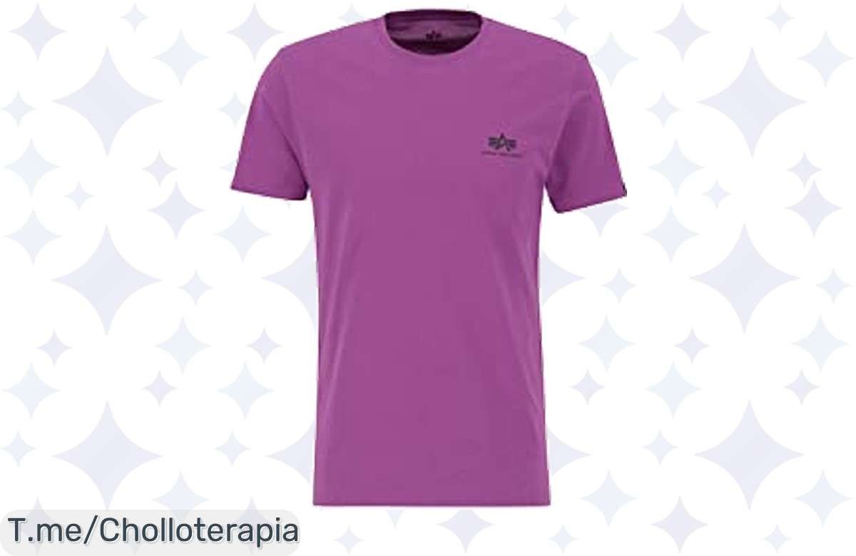 Descubre la camiseta ALPHA INDUSTRIES en rosa magenta, un super chollo con diseño único y ajuste comodísimo. ¡No te quedes sin la tuya, compra ahora antes de que se agote!