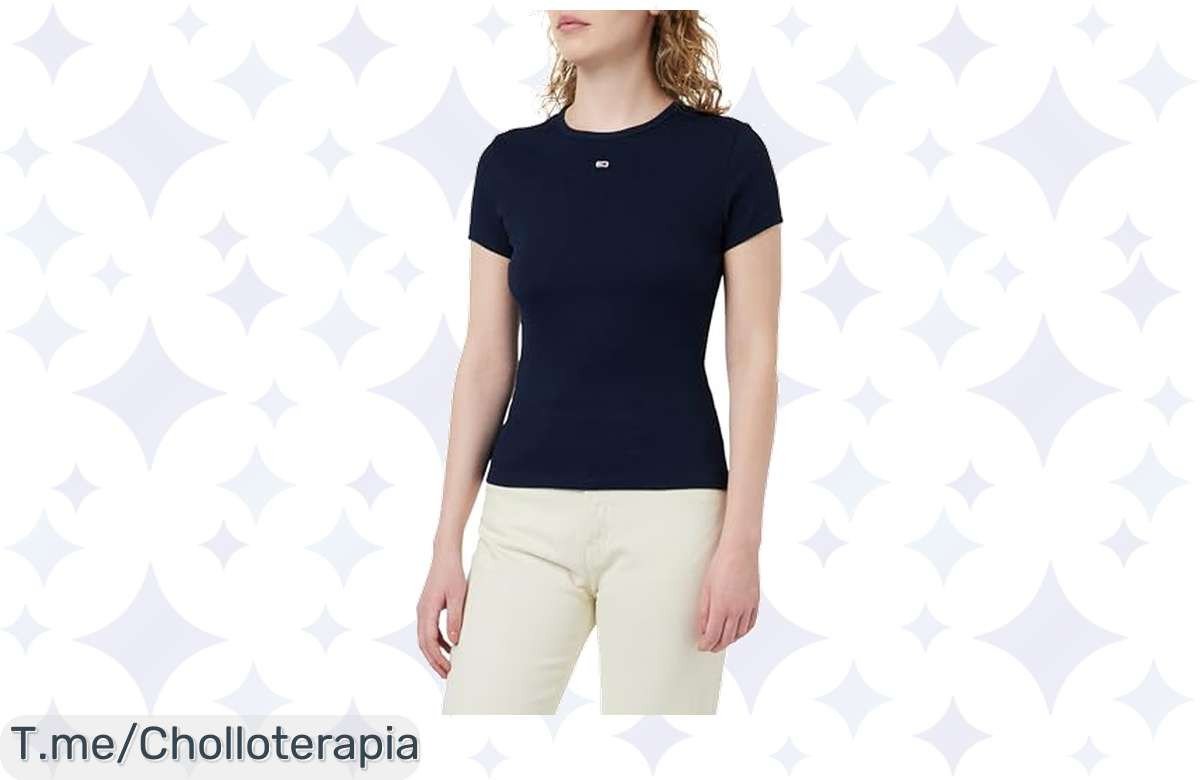 Descubre la camiseta Tommy Jeans que transformará tu estilo con su corte entallado y comodidad maximizada. ¡Hazte con este super chollo antes de que se acabe!