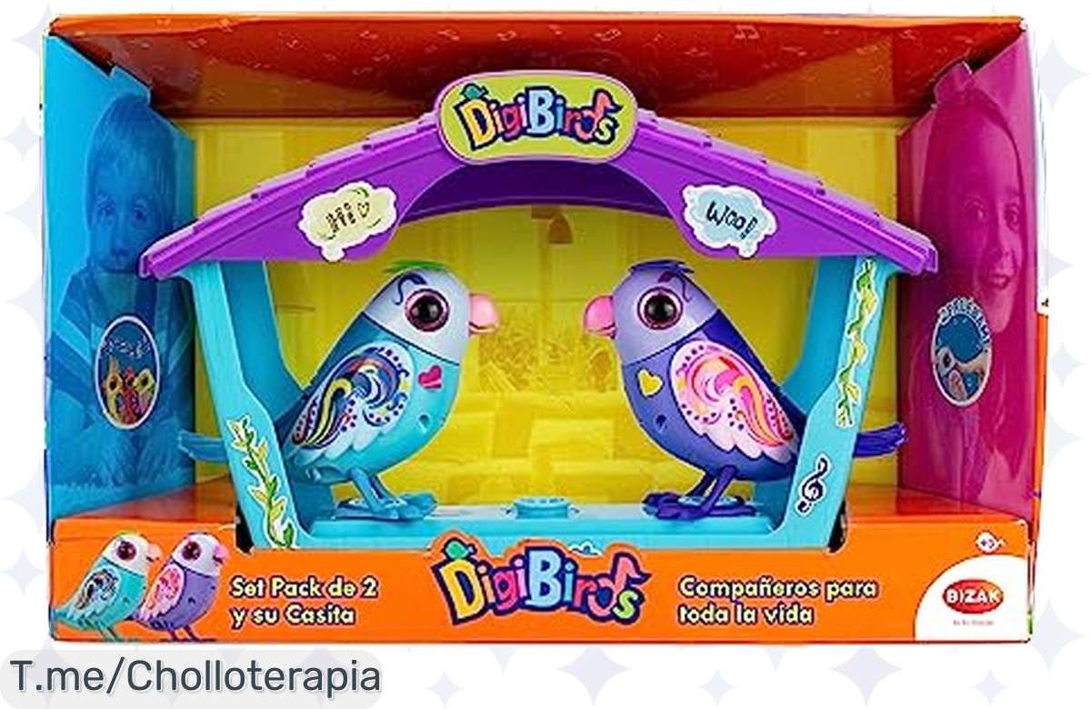 Descubre la casita mágica de Bizak Digibirds con 2 pajaritos que cantan y juegan, ¡super chollo a precio loco! No te quedes sin el tuyo, corre antes de que se agoten.