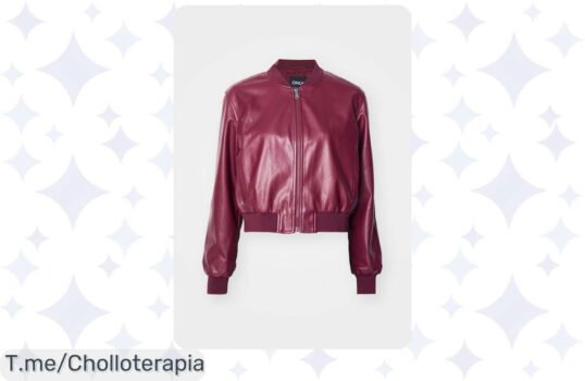 Descubre la chaqueta bomber burdeos que todos desearán, con un estilo único y comodidad inigualable ¡Aprovecha este chollo limitado y hazla tuya ya!